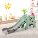 3 in 1 Kids Climber Slide Play Set with Basketball Hoop-Green
