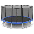 Outdoor Trampoline Bounce Combo with Safety Closure Net Ladder-8 ft