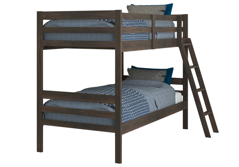 Econo Panel Bunkbed Rustic Walnut With Slat Kit