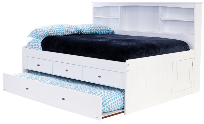 Full Bookcase Daybed White