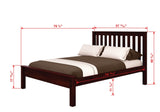 Donco Full Contempo Bed #color_Cappuccino