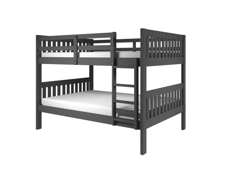 Full/Full Mission Bunk Bed Dark Grey