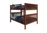 Donco Full/Full Mission Bunk Bed In #color_Light-Espresso