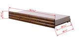 Donco Log Cabin Trundle #color_Rustic -Walnut-&-Rustic-Silver