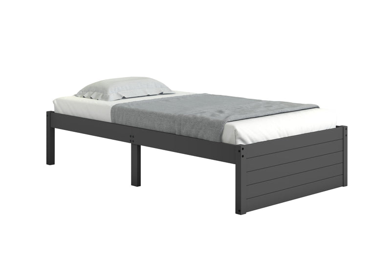 Twin Bed Dark Grey