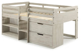 Donco Twin Low Loft #color_Rustic-Light-Grey
