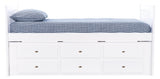 Twin Mission Rake Bed in White