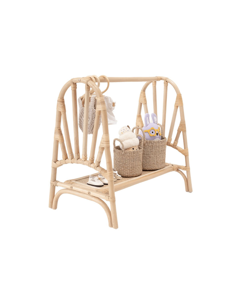 Kiara Mini Rattan Clothing Rack