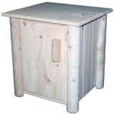 Frontier Cedar Log 1 Door Night Stand