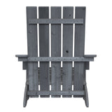 Jack & June Adult Adirondack Chair – classic outdoor wooden seating with wide armrests, contoured back, and durable construction for backyard relaxation.