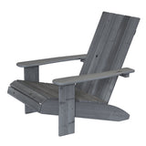Jack & June Adult Adirondack Chair – classic outdoor wooden seating with wide armrests, contoured back, and durable construction for backyard relaxation.