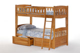 Night & Day Cinnamon Twin/Twin Bunk Bed #color_natural