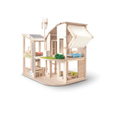 Green Dollhouse With Furniture