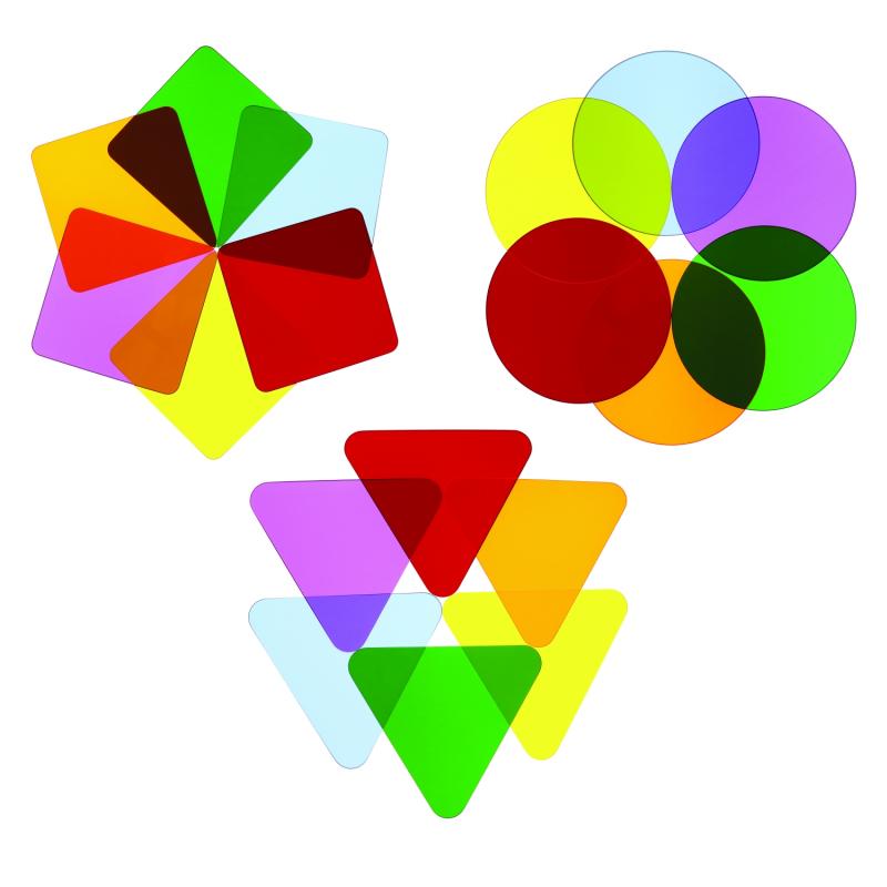 Color Wheel Shapes - Set Of Six