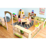Nature View Acrylic Back Cabinet 36H