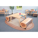 Nature View Live Edge Log Bench