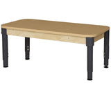 Rectangle High Pressure Laminate Table with Adjustable Legs (12"-17"H)