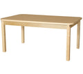 Rectangle High Pressure Laminate Table with Hardwood Legs-26"