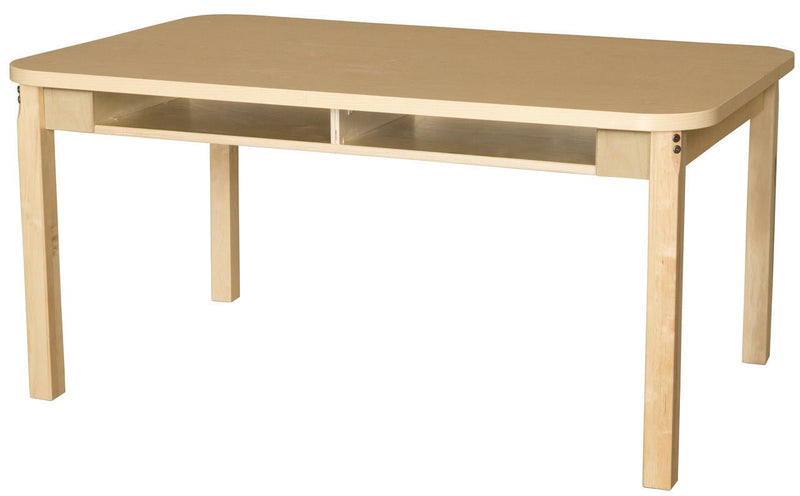 Two Seat Student Desk with 20" Hardwood Legs