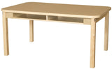 Two Seat Student Desk with 22" Hardwood Legs